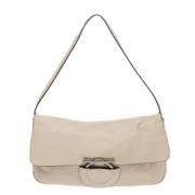 Pre-owned Leather handbags Salvatore Ferragamo Pre-owned , Beige , Dam...