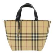 Pre-owned Fabric shoulder-bags Burberry Vintage , Beige , Dames