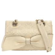 Pre-owned Leather shoulder-bags Carolina Herrera Pre-owned , Beige , D...