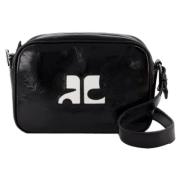 Leather crossbody-bags Courrèges , Black , Dames