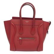 Pre-owned Leather handbags Celine Vintage , Red , Dames