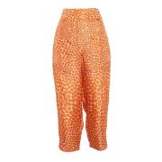 Pre-owned Silk bottoms Stella McCartney Pre-owned , Orange , Dames