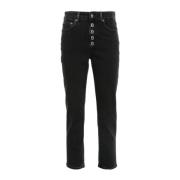 Klassieke Denim Jeans voor Mannen Dondup , Black , Dames