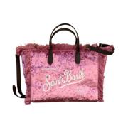 Stijlvolle Leren Tas MC2 Saint Barth , Red , Dames