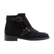 Suède Enkellaarsjes met Studs Pertini , Black , Dames