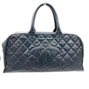 Pre-owned Leather chanel-bags Chanel Vintage , Black , Dames