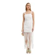 Witte franje mini-jurk Jycee Simkhai , White , Dames