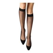 Zwarte kniekousen IND 10 Wolford , Black , Dames