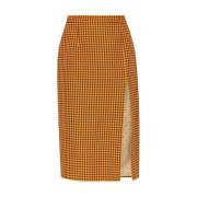 Gespleten kokerrok in mosterdgeel Marni , Yellow , Dames