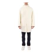 Parka van zuivere wol met ritssluiting Hevo , White , Heren