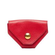 Pre-owned Leather wallets Hermès Vintage , Red , Dames