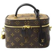 Pre-owned Canvas handbags Louis Vuitton Vintage , Brown , Dames