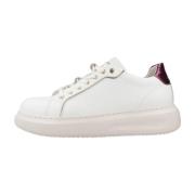 Leren Sneakers CafèNoir , White , Dames