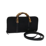 Pre-owned Nylon gucci-bags Gucci Vintage , Black , Dames