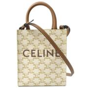 Pre-owned Canvas handbags Celine Vintage , Beige , Dames