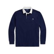 Blauw poloshirt met geborduurd logo Ralph Lauren , Blue , Heren