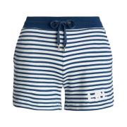 Gebreide Gestreepte Shorts Ralph Lauren , Blue , Dames