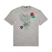 Katoenen T-shirt met print Ralph Lauren , Gray , Heren