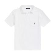 Wit Polo Custom Slim Fit shirt Ralph Lauren , White , Heren