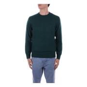 Groene Logo Front Sweater Saint Barth , Green , Heren