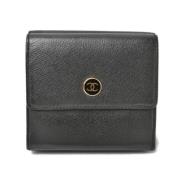 Pre-owned Leather wallets Chanel Vintage , Black , Dames