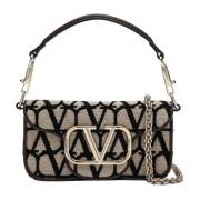 Kleine Crossbody Tas Loco' Valentino Garavani , Brown , Dames