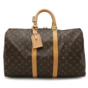 Pre-owned Canvas handbags Louis Vuitton Vintage , Brown , Dames