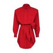 Rode overhemdjurk met knoopsluiting Alexandre Vauthier , Red , Dames