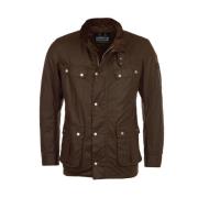 Duke Gewaxte Motorjas Barbour , Brown , Heren