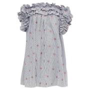 Cotton dresses Alexander McQueen , Blue , Dames