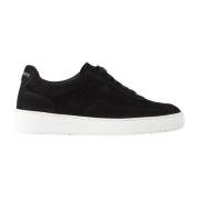 Zwarte Suède Stijlvolle Sneakers Filling Pieces , Black , Heren