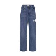 Jackson Mid Waist Jeans One Teaspoon , Blue , Dames