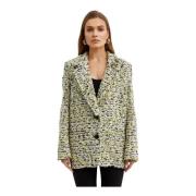 Ecru Tweed Jas Etienne Isabel Marant , Multicolor , Dames