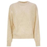 Luxe Sweaters Collectie Brunello Cucinelli , Beige , Dames