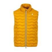 Gele Eco Warme Winterjas K-Way , Yellow , Heren