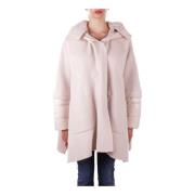 Beige Jas met Afneembare Capuchon Pinko , Beige , Dames