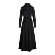 Zwarte overhemdjurk Ralph Lauren , Black , Dames