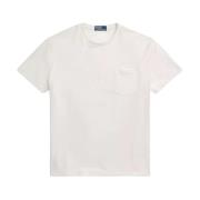 Katoenen T-shirt met zak Ralph Lauren , White , Heren