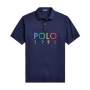 Navy blauw poloshirt met logo Regular Fit Ralph Lauren , Blue , Heren