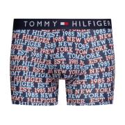 Blauwe Bedrukte Boxershorts Tommy Hilfiger , Multicolor , Heren