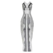 Silk dresses Alexander McQueen , Gray , Dames