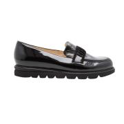 Klassieke zwarte loafers voor dames Hassia , Black , Dames