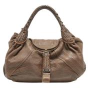 Pre-owned Leather fendi-bags Fendi Vintage , Brown , Dames