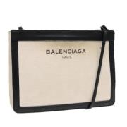 Pre-owned Canvas balenciaga-bags Balenciaga Vintage , Beige , Dames