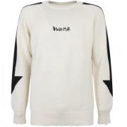 Crewneck Shirt Disclaimer , White , Heren