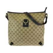 Pre-owned Canvas crossbody-bags Gucci Vintage , Beige , Dames