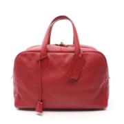 Pre-owned Leather handbags Hermès Vintage , Red , Dames