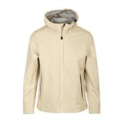 Beige Hooded Jas Save The Duck , Beige , Heren