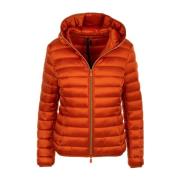 Oranje Hooded Jas Alexis Stijl Save The Duck , Orange , Dames