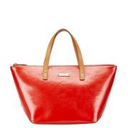 Pre-owned Leather handbags Louis Vuitton Vintage , Red , Dames